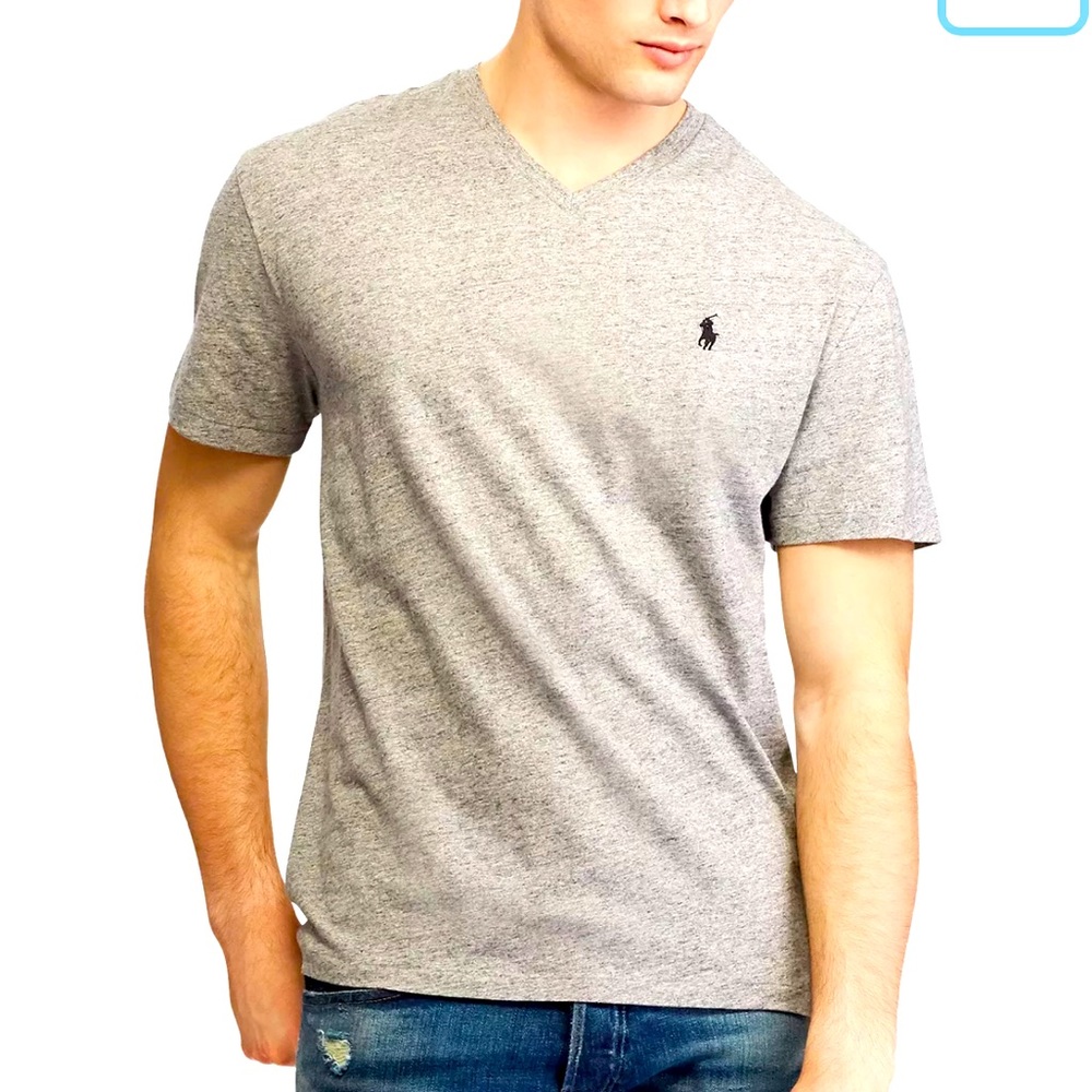Polo by Ralph Lauren Cotton Short Sleeve Logo T Shirt in Grey Sz XL *EUC*
